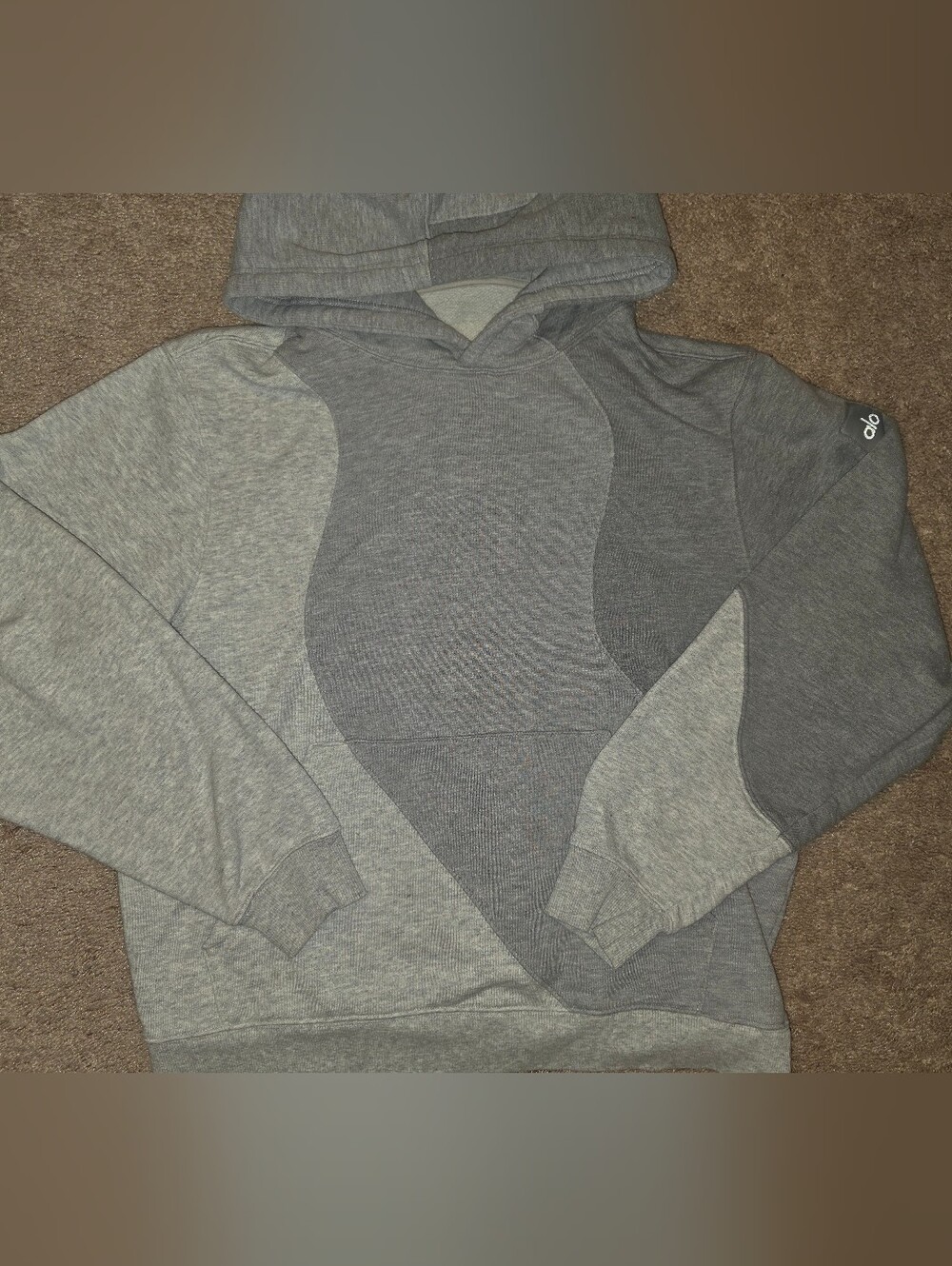 ALO Yoga Make Waves Hoodie Heather Gray  Small